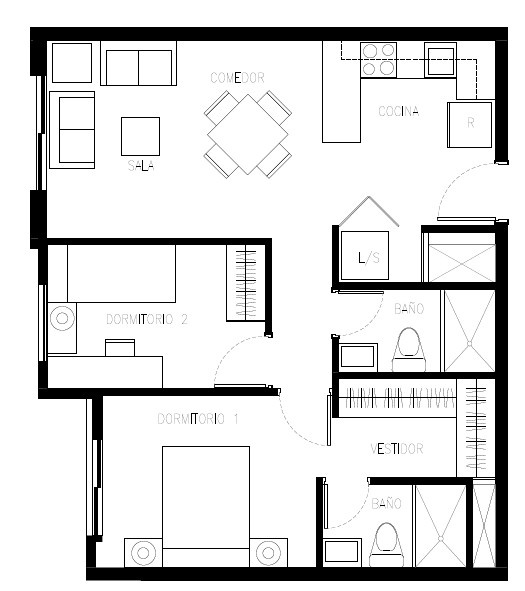 High Point 6, Departamento tipo 62